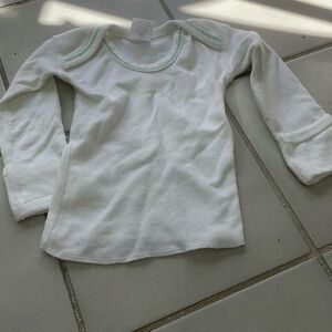 Medline white long sleeve shirt. Size 6 months.